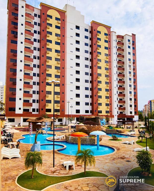 Apto 3 Quartos no Golden Dolphin - B&B Caldas Novas