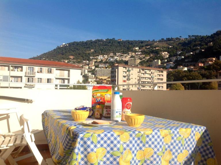 Studio climatisé au calme, terrasse vue colline - B&B Nice