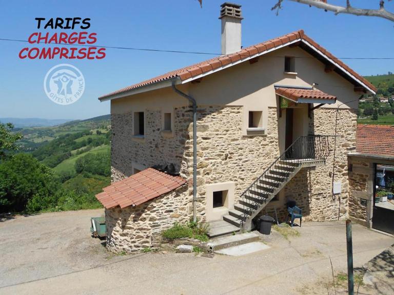 Gîte nature au Parc du Pilat, animaux acceptés - FR-1-496-103 - Ferienwohnung La Valla-en-Gier
