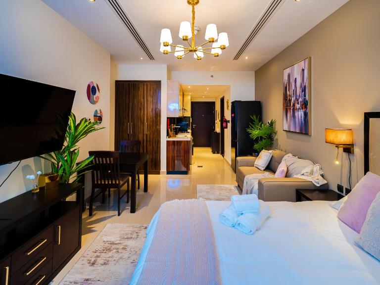 Cozy Studio with Burj Khalifa Views - Ferienwohnung Dubai