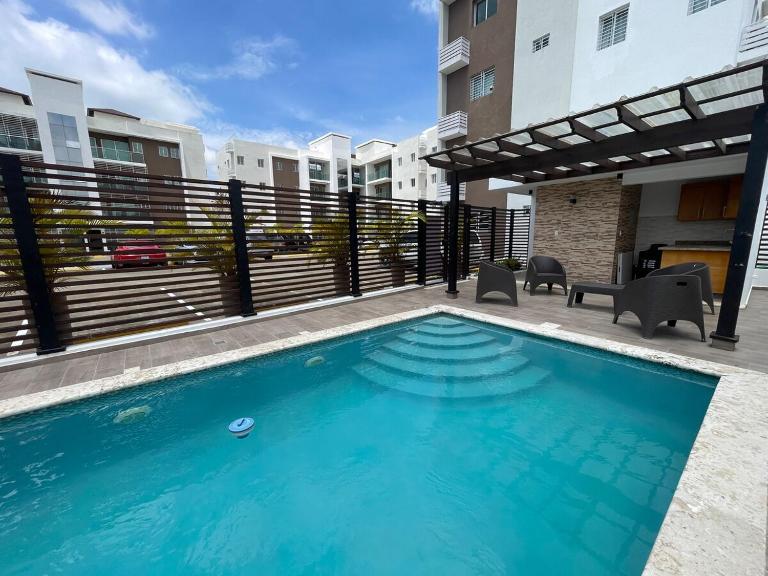 Modern Apt in Santiago w Pool, 3 Bedrooms, Air conditioner - B&B Santiago de los Caballeros
