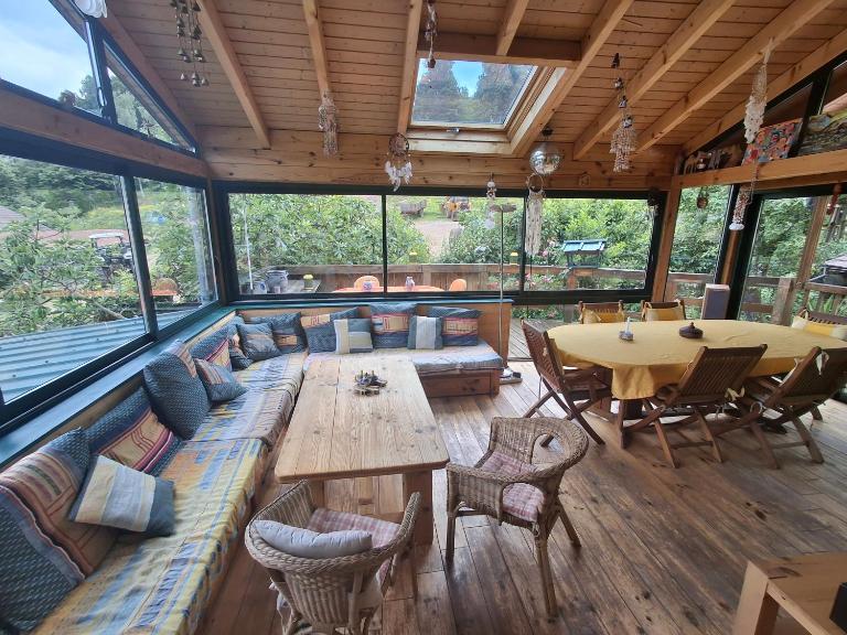 Maison 20' COLMAR Jardin Calme Chevaux Vue Poêle à bois - Chambres d'hôtes Jungholtz