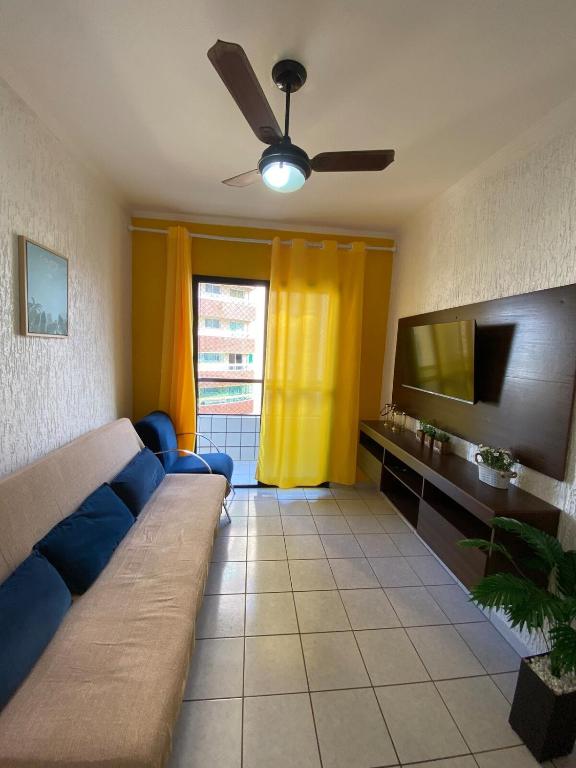 Ap cWi-Fi e vista lateral mar - Ferienwohnung Praia Grande