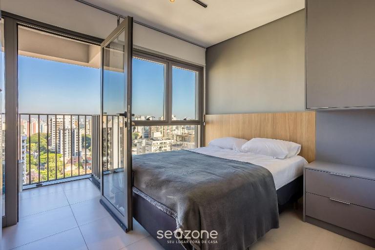 Studio com varanda e a 290m do metrô - OLN1702 - Ferienwohnung São Paulo