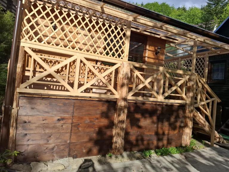 Mały domek nad rzeką, Obidza 381 Łącko - Ferienwohnung Obidza