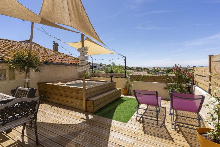 Logement féerique SPA & terrasse - proche Pézenas - Chambres d'hôtes Abeilhan