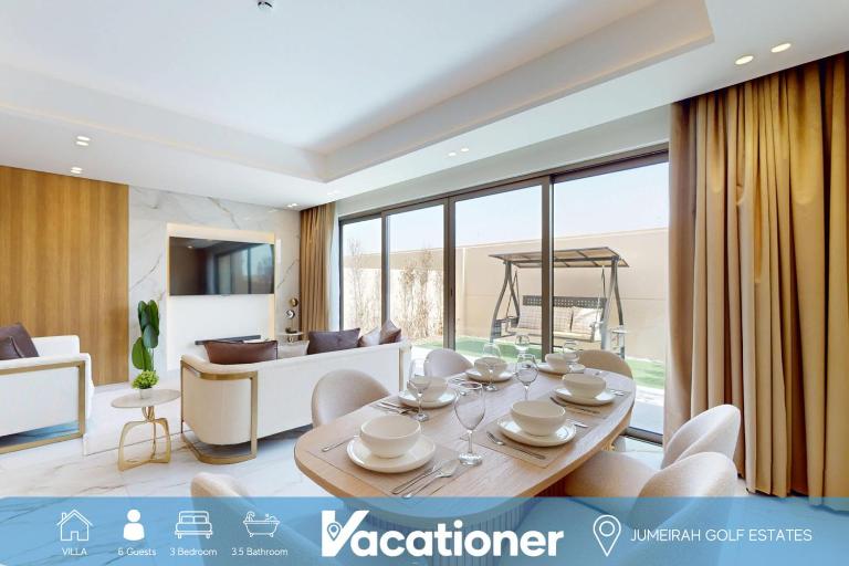 Vacationer Holiday Homes I 3 Bed Villa l Family Oasis in Jumeirah Golf Estate - Chambres d'hôtes Dubaï