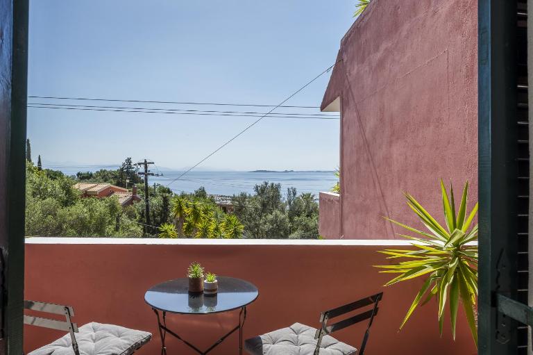 Ionian Sea View Studio at Barbati by Konnect - B&B Barbáti