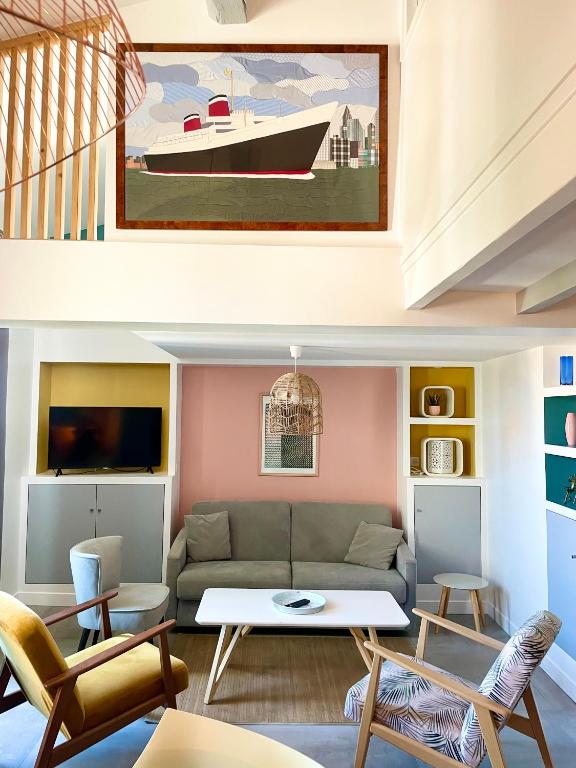 ''Zarago 3'' T3 Design en Duplex à 2 pas du centre ville - Ferienwohnung Sète