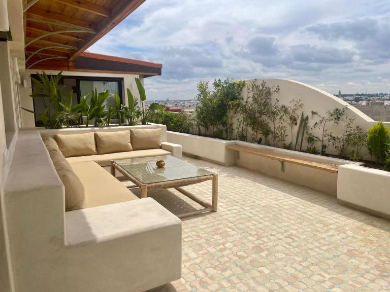 Terrasse avec vue Panoramique Rabat - B&B Rabat