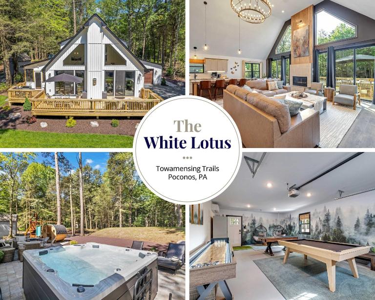 Luxury Hot Tub Sauna Game Room Dog Friendly - B&B Albrightsville