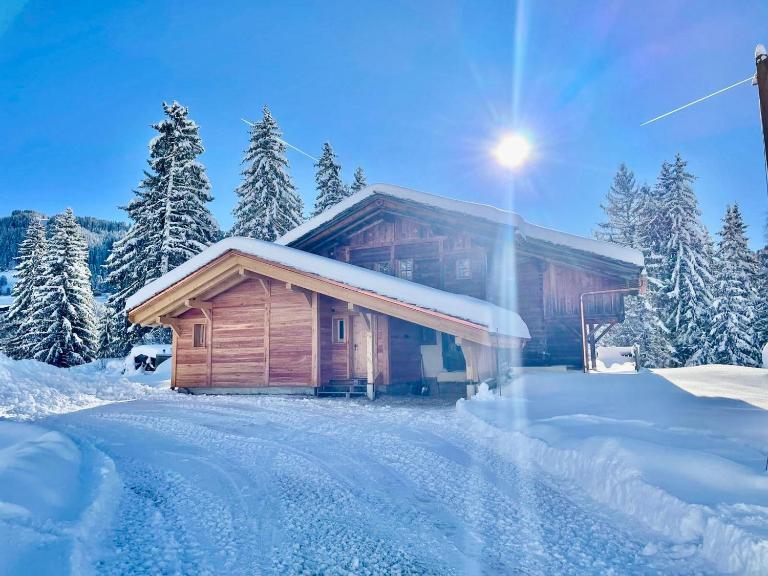 Chalet cosy 6-8 pers avec poêle à bois et terrasse ensoleillée - FR-1-505-154 - Chambres d'hôtes Notre-Dame-de-Bellecombe