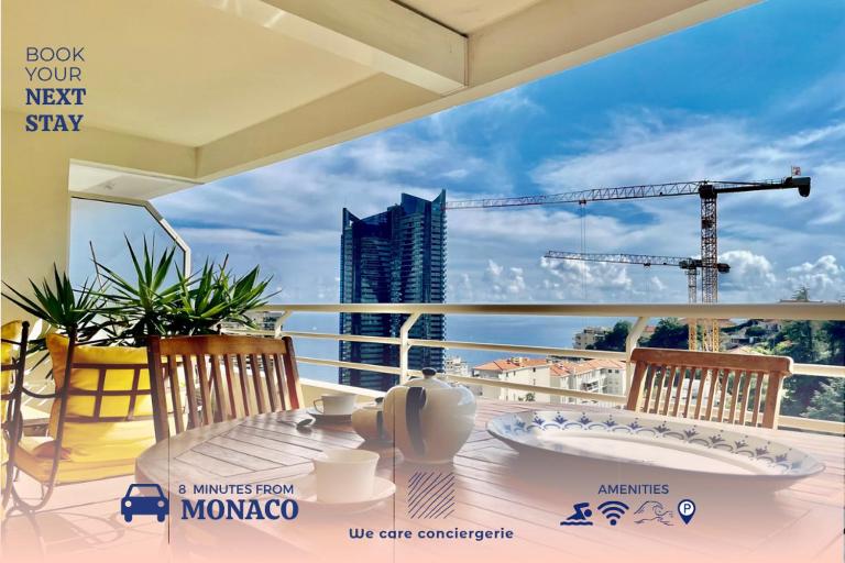 2 rooms in luxury residence bordering Monaco - Ferienwohnung Beausoleil