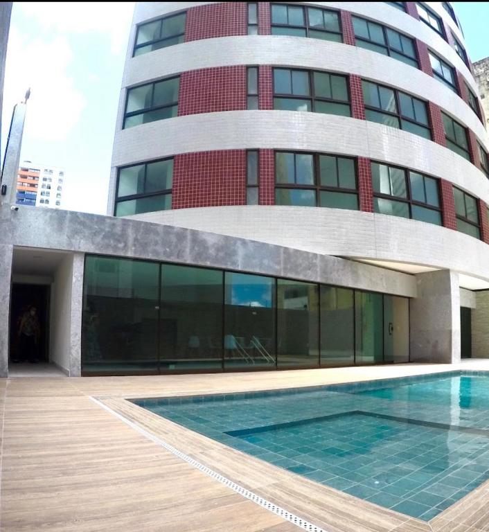 Flat Quarto Sala - 50m Praia Boa Viagem vista Mar - B&B Recife