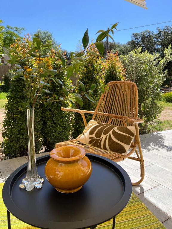 Rez-de-villa avec terrasse privative sur jardin - B&B Ajaccio