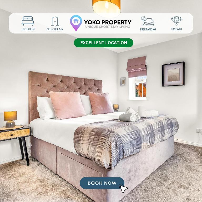 Wheatley House • Excellent Location • Free Parking • Garden • Fast Wifi • Smart TVs • Yoko Property - Bed and Breakfast Milton Keynes