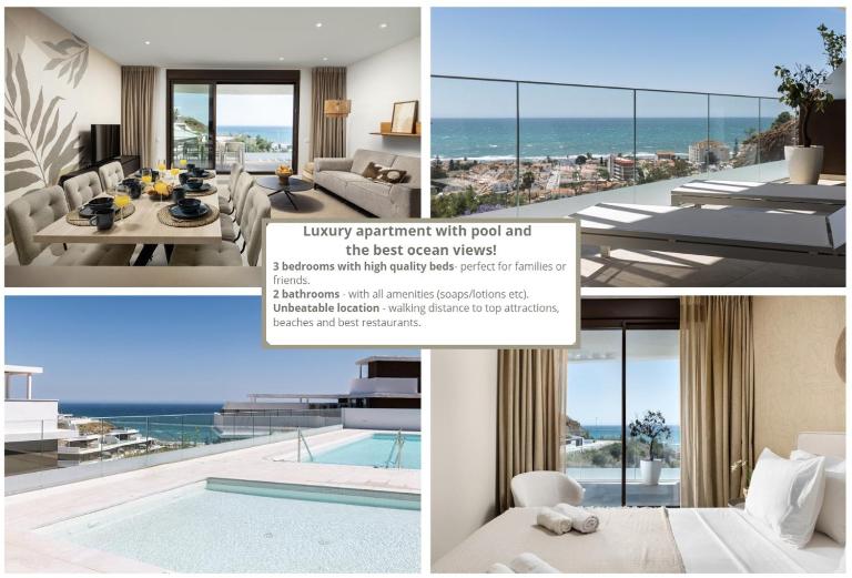 Luxury 3bed-Apartment with Stunning Sea Views - B&B Rincón de la Victoria