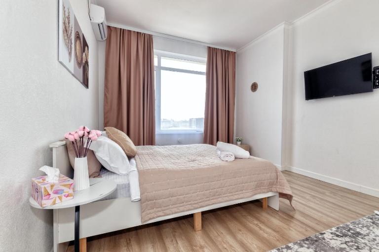 Евро-двушка на 12 этаже с видом на Абу Даби Плазу, ЖК Гранд Туран - Ferienwohnung Astana