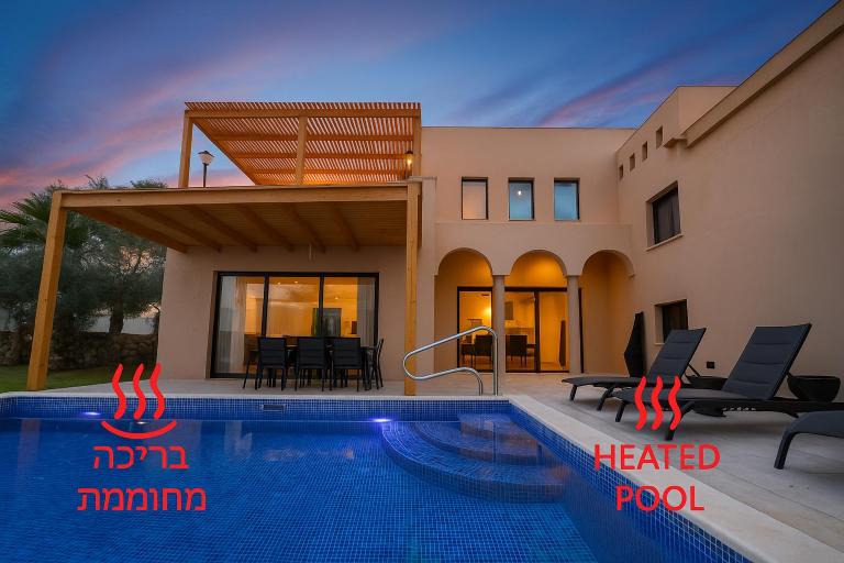 וילה רוני בריכה מחוממת Villa Roni Heated pool - B&B Eilat