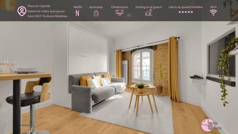 Le Floral - Parking privé - Climatisation - Ferienwohnung Toulouse