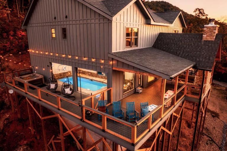 5 Suites - 180 View - Pool-Spa-Theater - Fireplace - B&B Sevierville