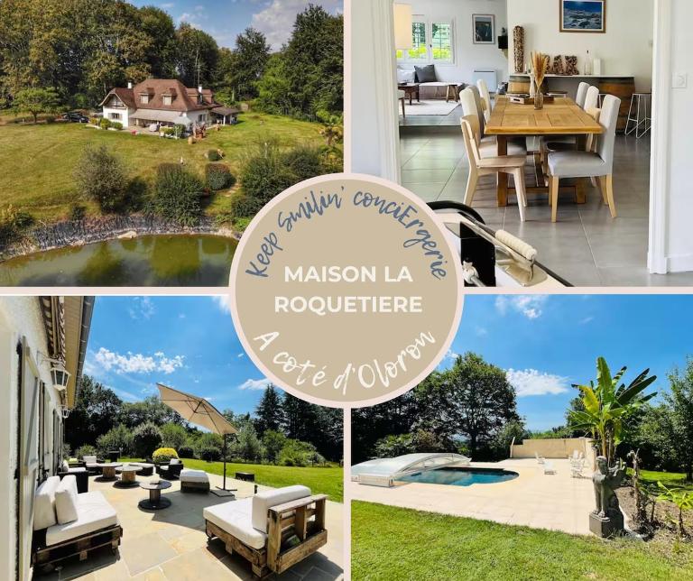 La Roquetière, Domaine Paradisiaque pour 12 personnes - B&B Ledeuix
