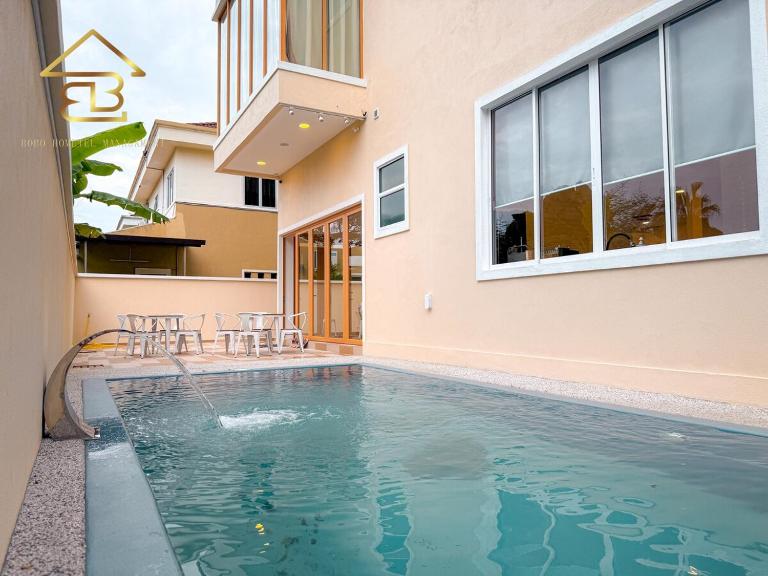 Aesthetic Muji Pool Villa in Ipoh 5BR 24Pax Karaoke Snooker Air hockey - B&B Tambun