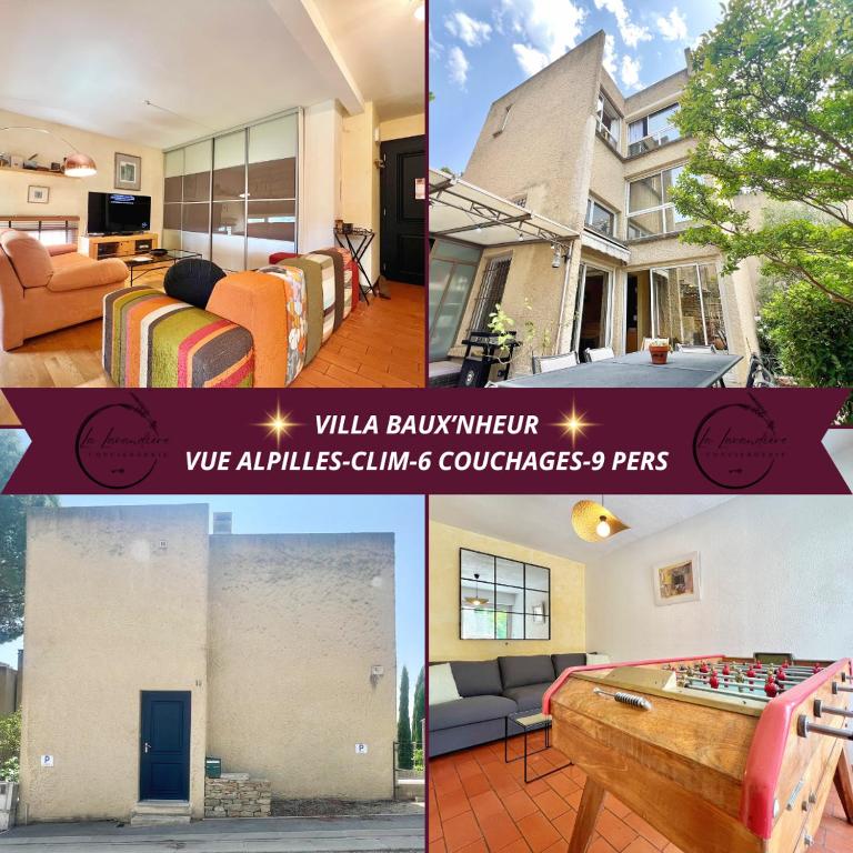 Villa Baux'Nheur, Vue Alpilles, Calme, CLIM, 9 personnes - B&B Les Baux-de-Provence