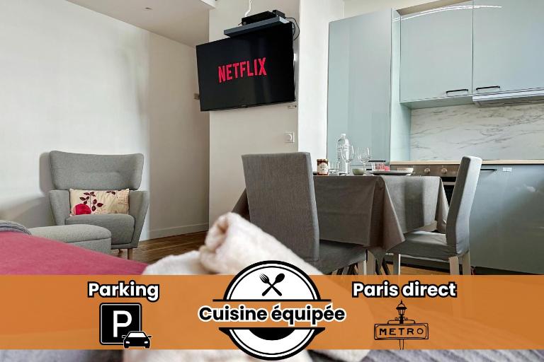 Appartement entier calme - Parking FREE - Proche Paris et château - WIFI HD - Bed and Breakfast Vincennes