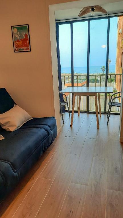 Appart avec loggia en front de mer et superbe vue - B&B Le Barcarès