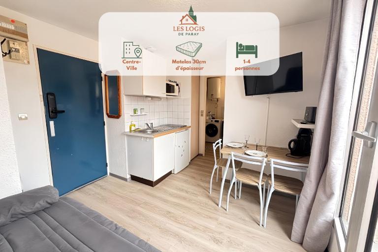 T2 23m2 Confort calme Centre ville Paray app 408 - Bed and Breakfast Paray-le-Monial