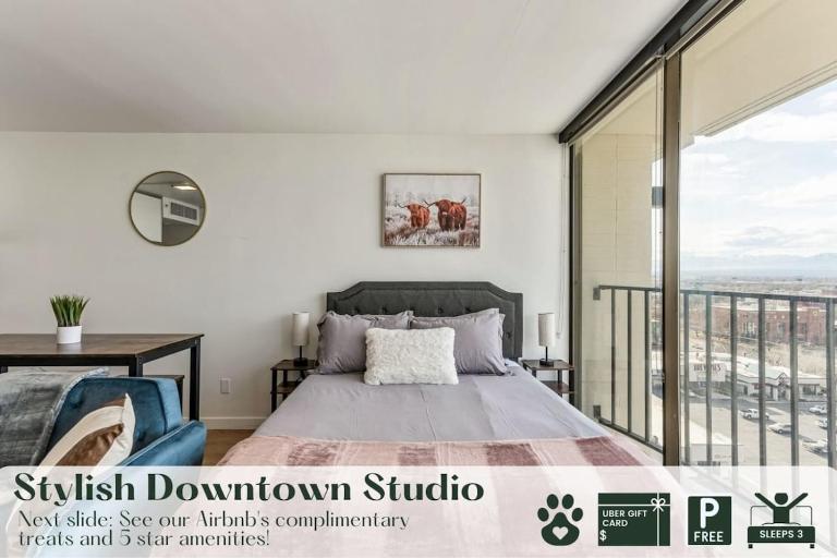 Stylish Downtown Studio Conference Rooms Free Pkg Gym - Chambres d'hôtes Salt Lake City