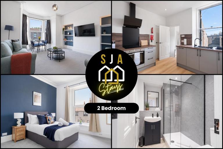 Calsayseat Stay - SJA Stays - Modern 2 Bed Apartment - Chambres d'hôtes Aberdeen