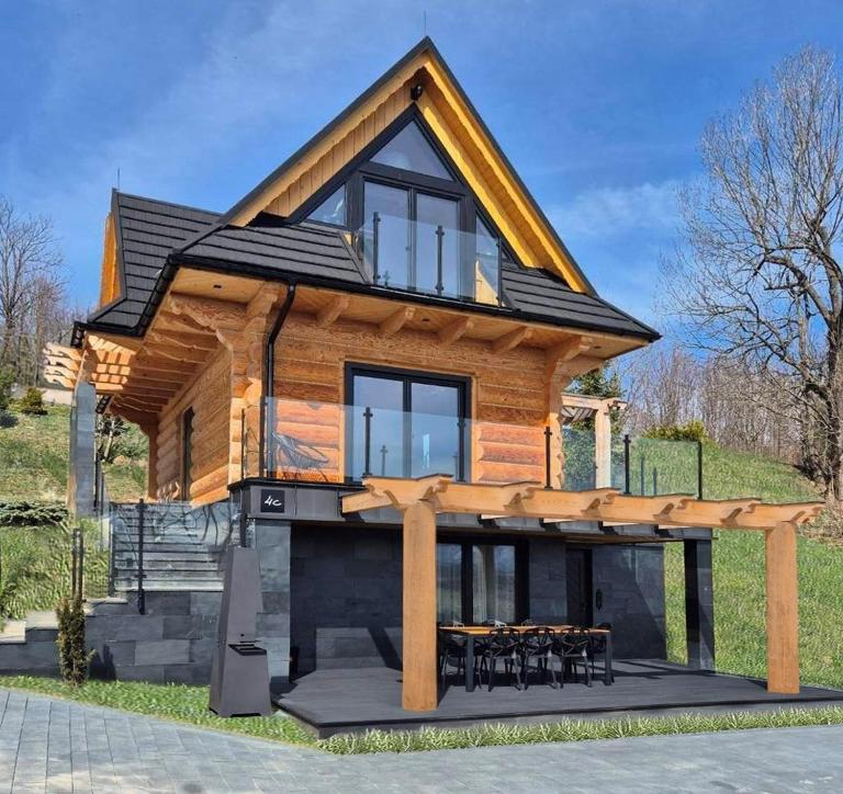 Malczykówka-luksusowy dom & SPA - jacuzzi, sauna, tężnia , z widokiem na Tatry - B&B Bukowina Tatrzańska