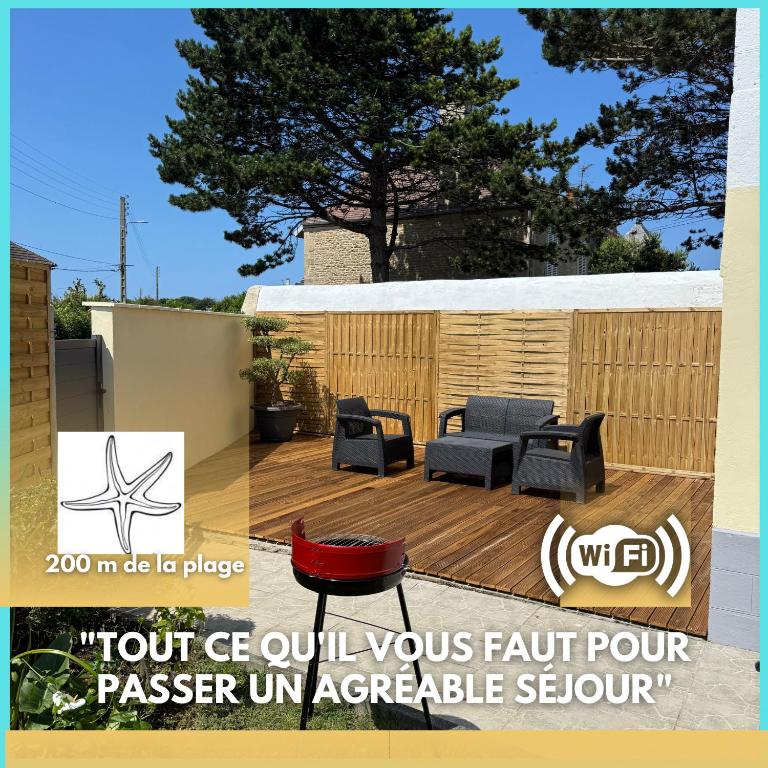 Chez Sylviane Rez-de-Chaussée 200 m de la mer - Chambres d'hôtes Luc-sur-Mer
