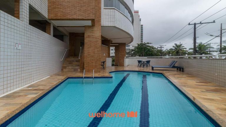 Apartamento na Praia Grande de Frente para o Mar - Bed and Breakfast Praia Grande