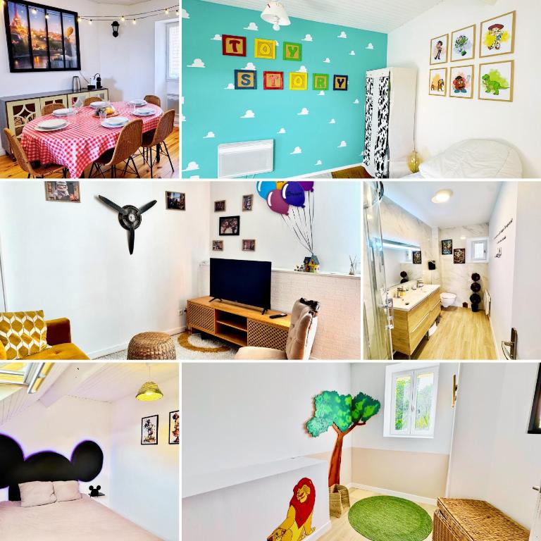 Maison Disney WonderLodge - Proche Paris et Parc Disney - 8 voyageurs - B&B Bussy-Saint-Georges