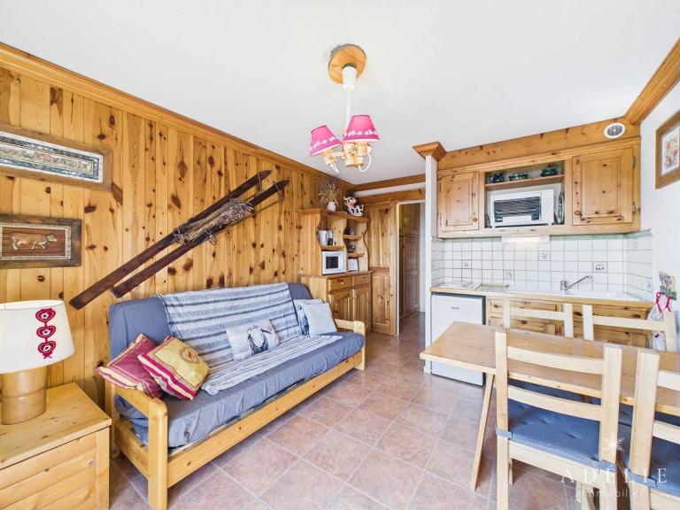 Studio cabine 4/5 pers avec parking, au pied des pistes de la Rosière - FR-1-398-658 - B&B Montvalezan
