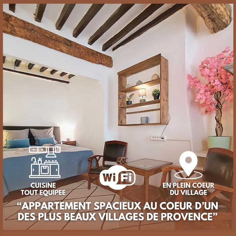 Appartement spacieux en plein cœur du village - B&B Cotignac