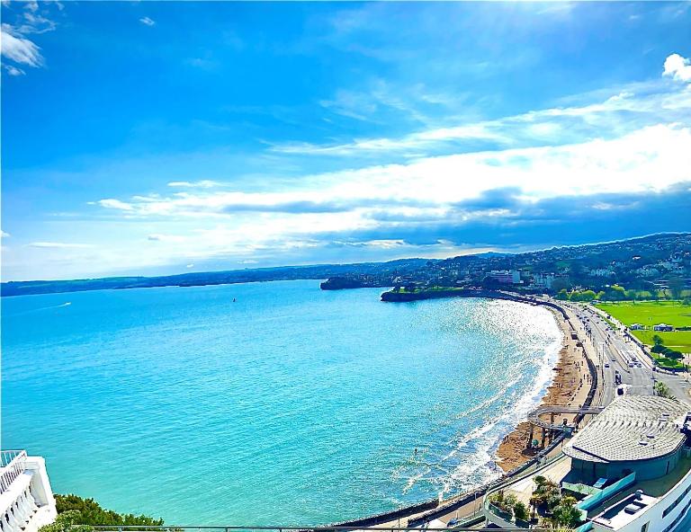 Clifftop Apartment Panoramic Seaview Penthouse Apartment sleeps 8 - B&B Torquay
