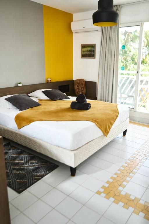 Studio Sucre de Canne - Résidence calme avec plage et piscine privées - B&B Saint-François