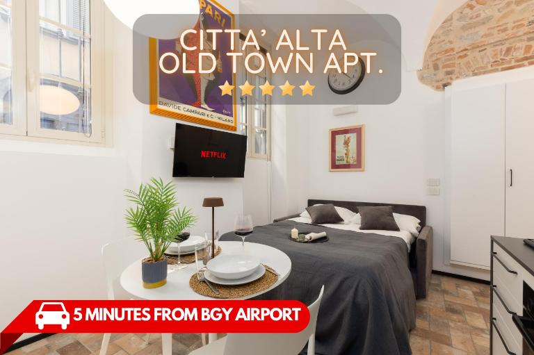 Città Alta Home - 5min from BGY Airport, AC, WiFi - Ferienwohnung Bergamo