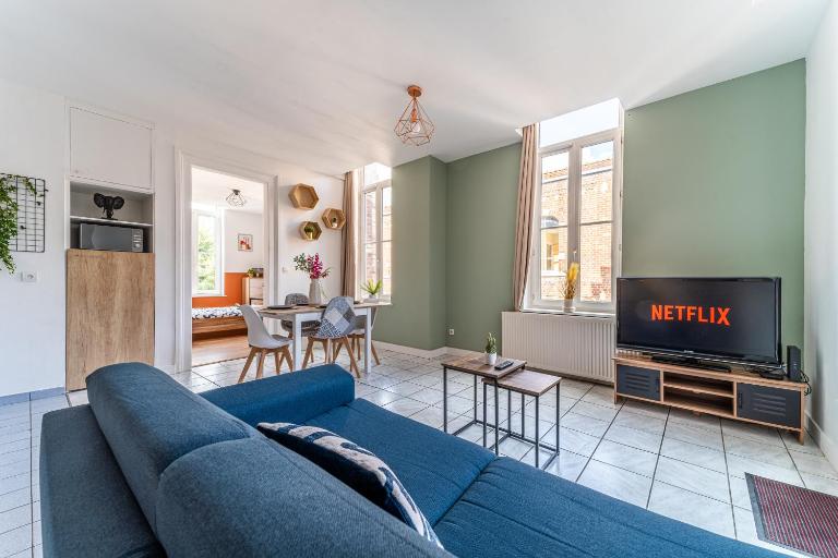 Le Beaumont - Barbieux - 3 lits - Wifi - Parking - Terrasse privé - B&B Roubaix