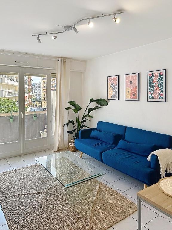 3P terrace, with air conditioning beach and center within walking distance - B&B Antibes