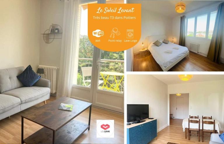 Le Soleil Levant - Beau T3 moderne et lumineux - B&B Poitiers