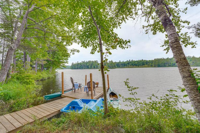 Private Dock & Deck: Tranquil Dam Pond Cottage! - B&B Augusta
