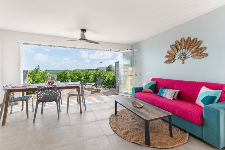 Les Griselles1 Hauteurs de Baie Orientale, appart 4p vue MER - B&B Orient Bay