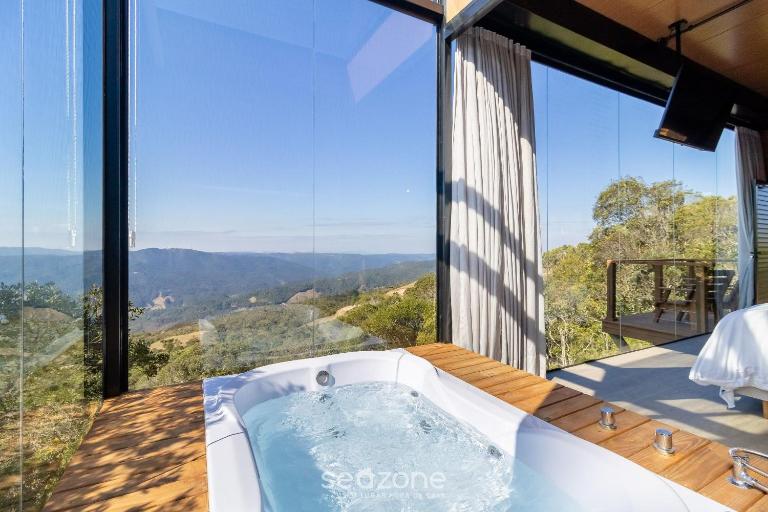 Cabana romântica com vista na serra VST037 - Chambres d'hôtes São Paulo dos Pinhais
