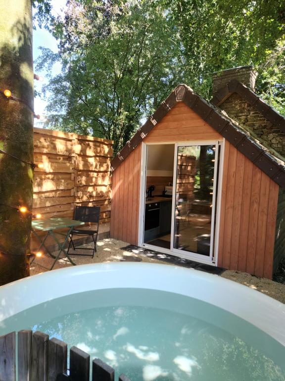le cocon d'amour " le fournil avec bain nordique privé " - B&B La Chapelle-du-Fest