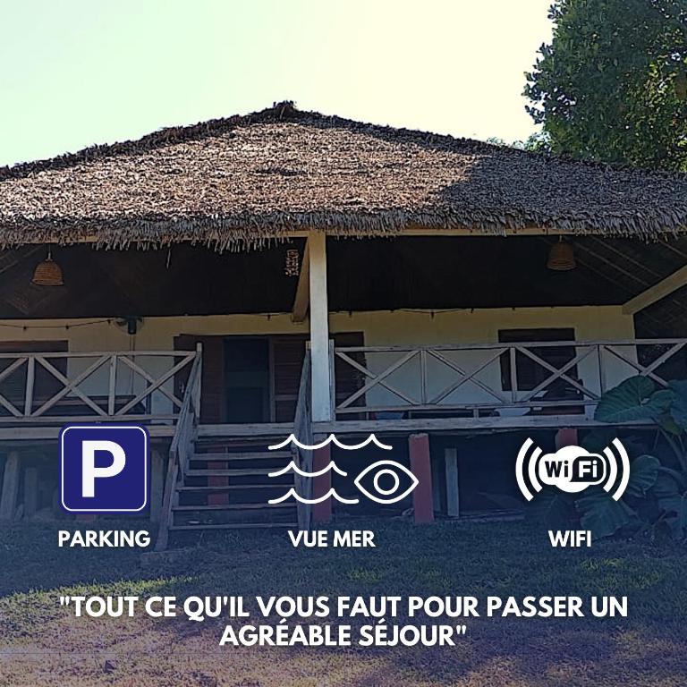 Villa Métisse - vue mer - Parking -wifi - B&B Androadroatra